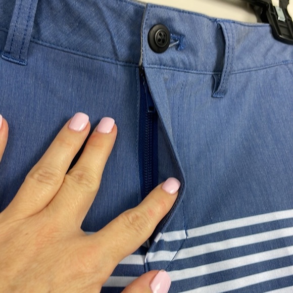 Quiksilver Blue Men's Echo Stripe Amphibian 18 Hybrid Shorts. Size XS - Picture 6 of 11